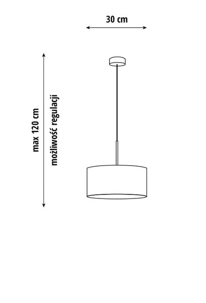 Lampa wisząca do pokoju dziewczynki różowa Tęczowy Cylinder 40 cm 2xE27