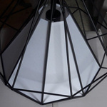 Lampa wisząca z drutu TRIANGOLO  śr.45cm