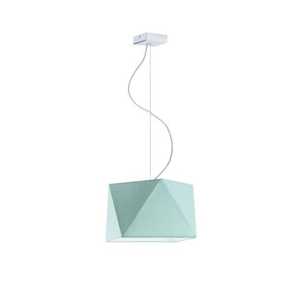Lampa wisząca do pokoju chłopca niebieski abażur Świetlisty Diamencik