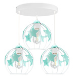 Lampa sufitowa do pokoju dziecka kolorowa Gwiazdki Kule 3xE27
