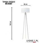 Nowoczesna lampa z drewna MIAMI