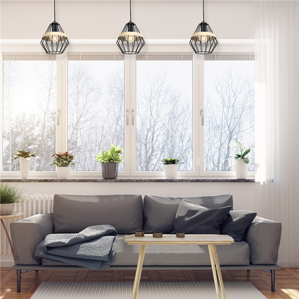 Lampa wisząca INDUSTRIALNA CLIFF BLACK 1xE27 MLP5524
