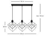 Lampa wisząca Moderno QUATRO LINE 3