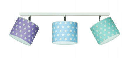 Lampa sufitowa do pokoju dziecięcego Gwiazdki Listwa 3