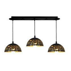 Lampa wisząca LISA, ML6136, czarny/złoty, 3x60W E27