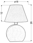 Lampka biurkowa gabinetowa Candellux 41-62508 Ofelia 1X40W E14 zielona