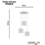 Lampa wisząca do pokoju dziecięcego kolorowa Pueblo 