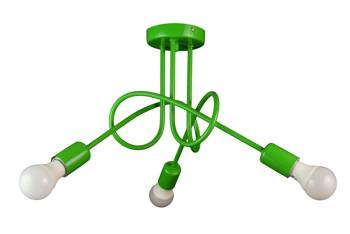 Lampa sufitowa dziecięca zielona w stylu Loft Mondo 3