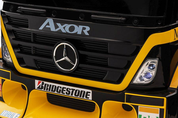 Auto Na Akumulator Mercedes + Naczepa XMX622B  Zółty LCD