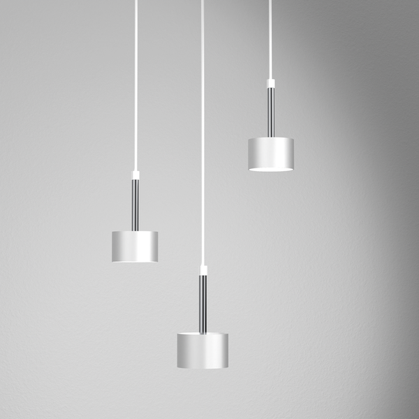 Lampa wisząca ARENA, MLP7780, biały/srebrny, 3x11W GX53