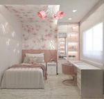 Lampa sufitowa do pokoju dziewczynki biało-różowa Zakręcony Kubeczek 4xE27 Led 