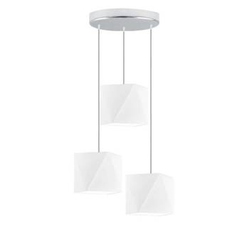 Lampa wisząca do pokoju dziecięcego białe abażury Bajkowy Diamencik