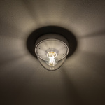 Lampa sufitowa i ścienna NOOK na e27 10W IP44 wys. 15cm | biały