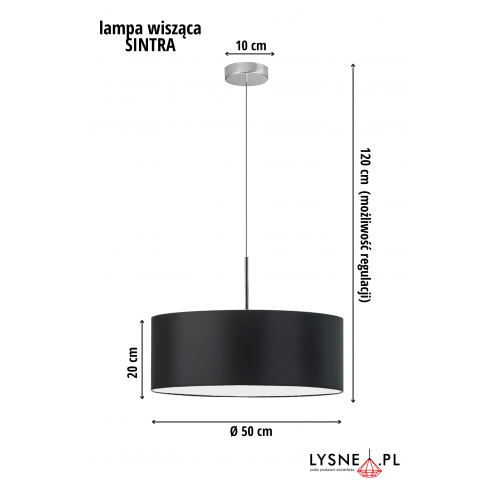 Wisząca lampa SINTRA do pokoju dziecięcego fi - 50 cm 3xE27