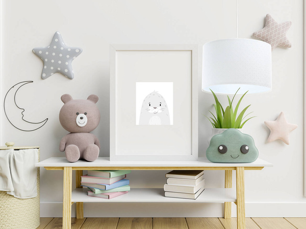 Lampa ścienna do pokoju dziecięcego biała Jasmine