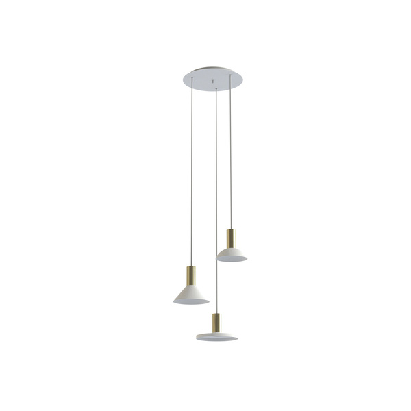 Lampa wisząca do salonu GU10 10W HERMANOS III wys. 130cm | biały