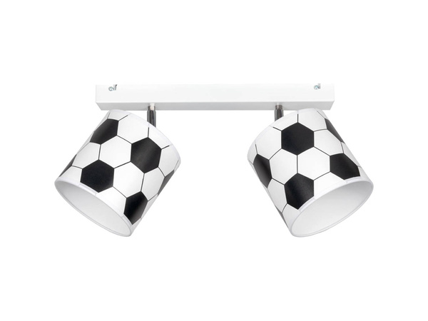 Lampa sufitowa do pokoju chłopca z motywem piłki nożnej  2xE27