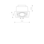 Lampa DOWNLIGHT WHITE ES111
