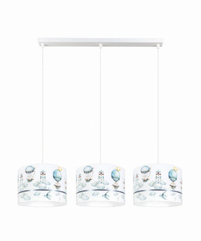 Lampa  sufitowa dla dziewczynki i chłopca abażury w balony 3xE27 Led