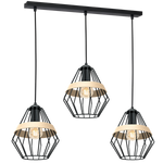 Lampa wisząca INDUSTRIALNA CLIFF BLACK 3xE27 MLP5525