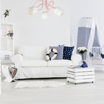Lampa sufitowa do pokoju dziewczynki różowo-biała SERCA LOFT 3xE27