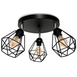 Lampa sufitowa pokoju młodzieżowego Diament Druciak 3xE27 Led