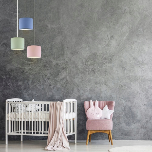 Lampa wisząca do pokoju dziecięcego miętowa Cukierkowy Cylinderek