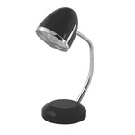 Retro lampka biurkowa POCATELLO E27 18W wys. 36cm | czarny