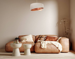 Lampa w stylu Boho asymetryczna kremowa