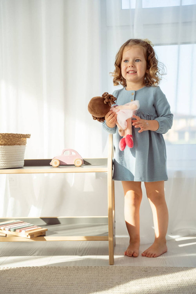Regał do pokoju dziecięcego drewniany montessori MINI szary