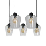 Nowoczesna lampa wisząca prostokąt SANTIAGO CLEAR MLP6615