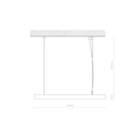 Liniowa lampa wisząca do biura CL OFFICE PRO LED 120 biała, neutral 4000K szer 121cm