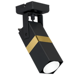 Nowoczesny kinkiet spot VIDAR BLACK/GOLD 1xGU10 MLP6277