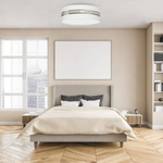 Lampa Sufitowa ULTIMO WHITE, MLP7352, 60 cm, biały/transparentny/złoty, 3x60W E27