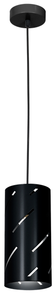 Nowoczesna lampa wisząca JIM BLACK 1XE27 MLP4893