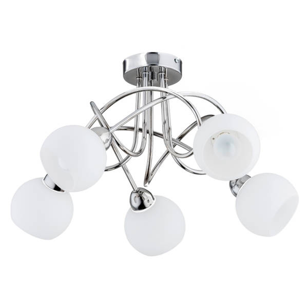 Nowoczesna lampa sufitowa PABLO GLASS OP. 5 PŁ