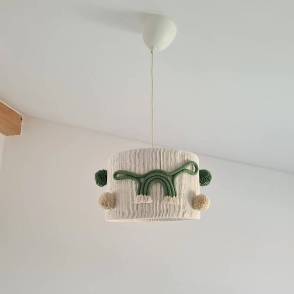 Lampa sufitowa do pokoju dziecka w stylu Boho Dinozaury 35 cm