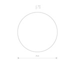 Lampa ścienna kinkiet LED RING LED M 9W okrąg 25cm 3000K 400lm | biały