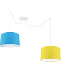 Lampa do pokoju dziecka typu Pająk z kolorowymi abażurami
