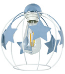 Lampa sufitowa do pokoju dziecięcego niebieska w gwiazdki koło 3