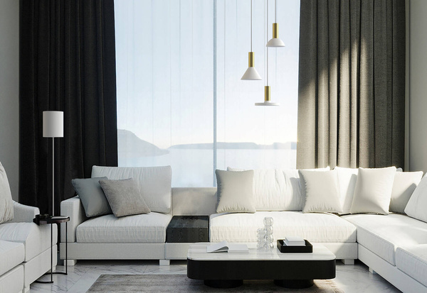 Lampa wisząca do salonu GU10 10W HERMANOS III wys. 130cm | biały