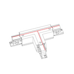 8244 CTLS POWER T CONNECTOR LEFT -1 BLACK (T-L1)
