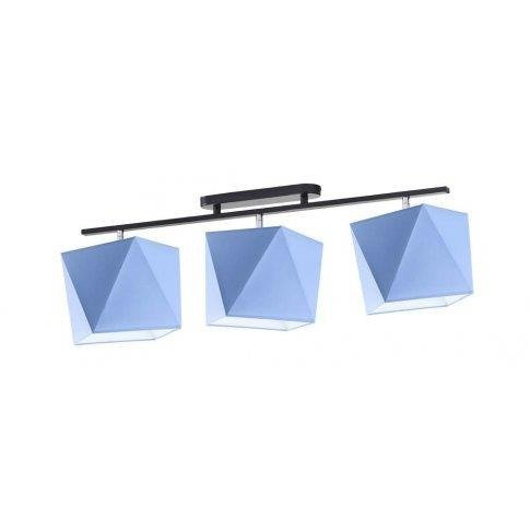 Lampa sufitowa do pokoju chłopca niebieskie abażury Pastelowy Diamencik