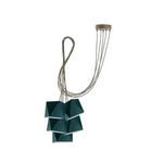 Lampa sufitowa do pokoju dziewczynki różowa Świetlisty Diamencik 5xE27