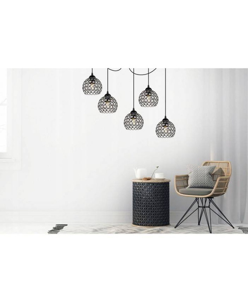 Nowoczesna Lampa wisząca typu Pająk Spider Crystal 3xE27 Led