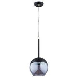 Nowoczesna lampa wisząca VOLDA BLACK OP. OŚW. 1 PŁ