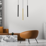 Lampa wisząca MONZA BRASS, MLP8841, czarno-złota, 3x8W G9