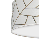 Lampa sufitowa ZIGGY WHITE, MLP7568, 60 cm, biały/złoty, 3x60W E27