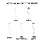 Nowoczesna lampa wisząca Diament Duży Gold złoty środek