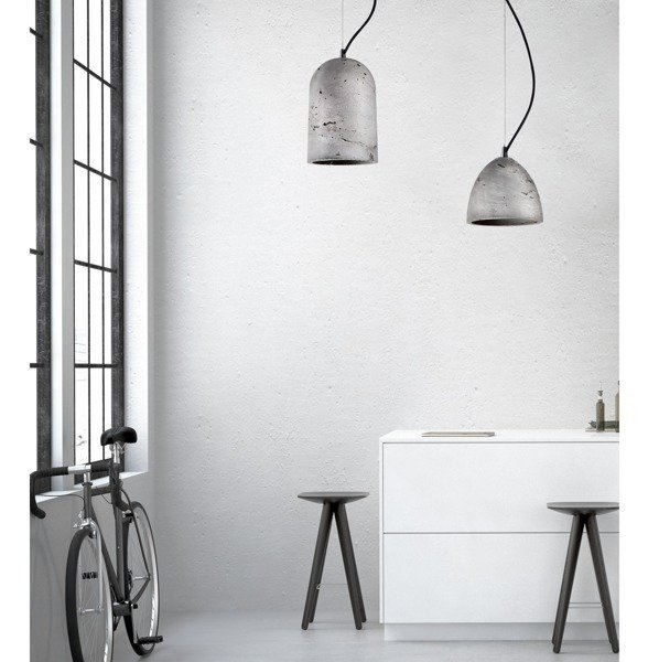 Betonowa lampa wisząca LAVA